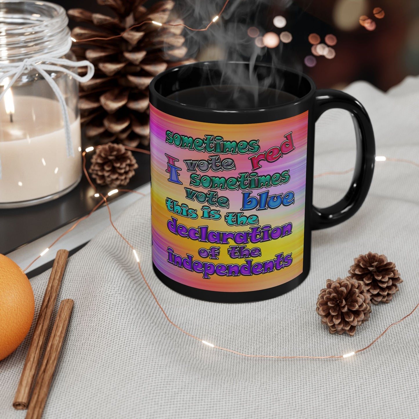 declaration of the independents - Black Mug (color blur)