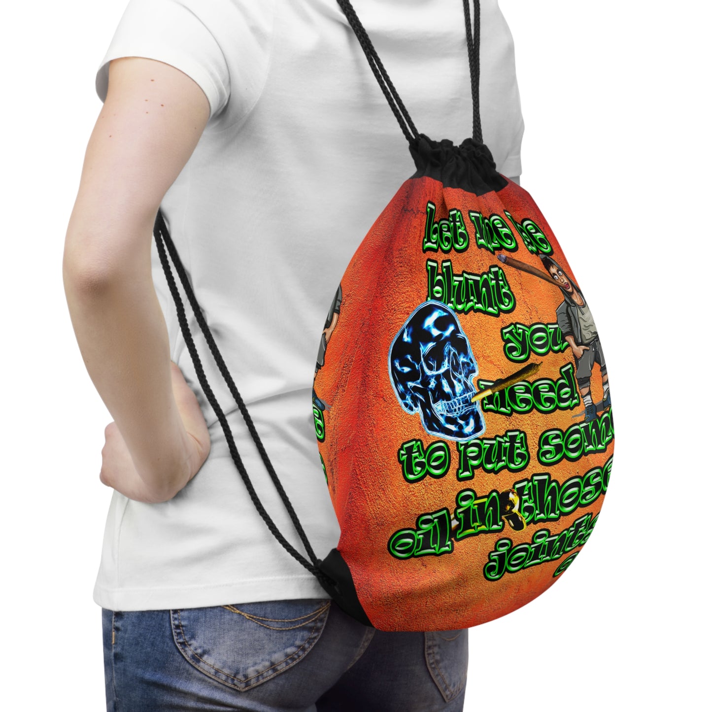 og - Drawstring Bag (burnt orange)