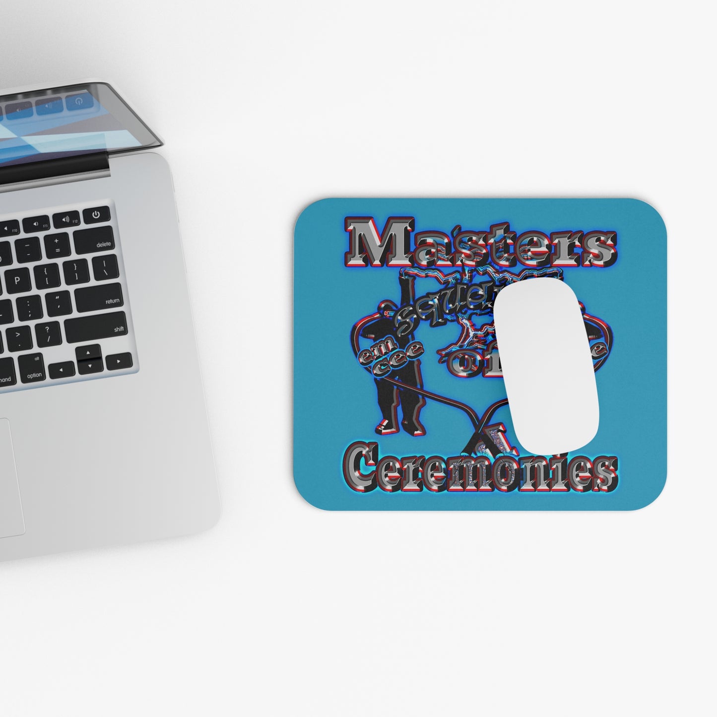 em cee squared - Mouse Pad (Rectangle) (turquoise)