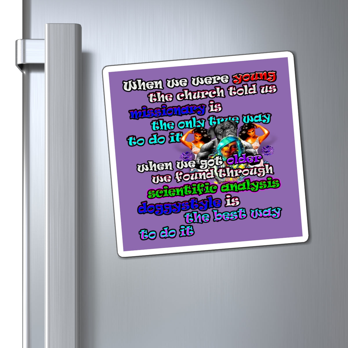 doggystyle - Magnets - (light purple)