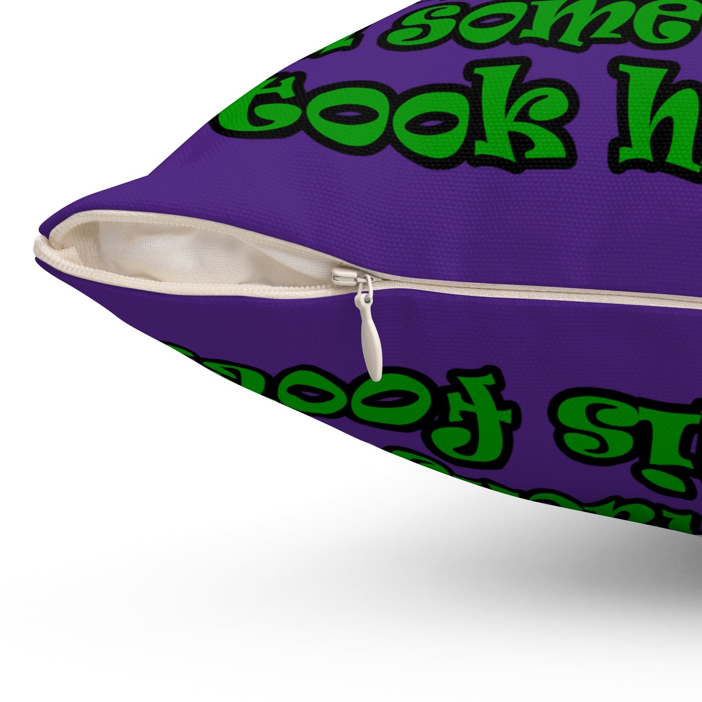 turtle race - Spun Polyester Square Pillow - (purple)