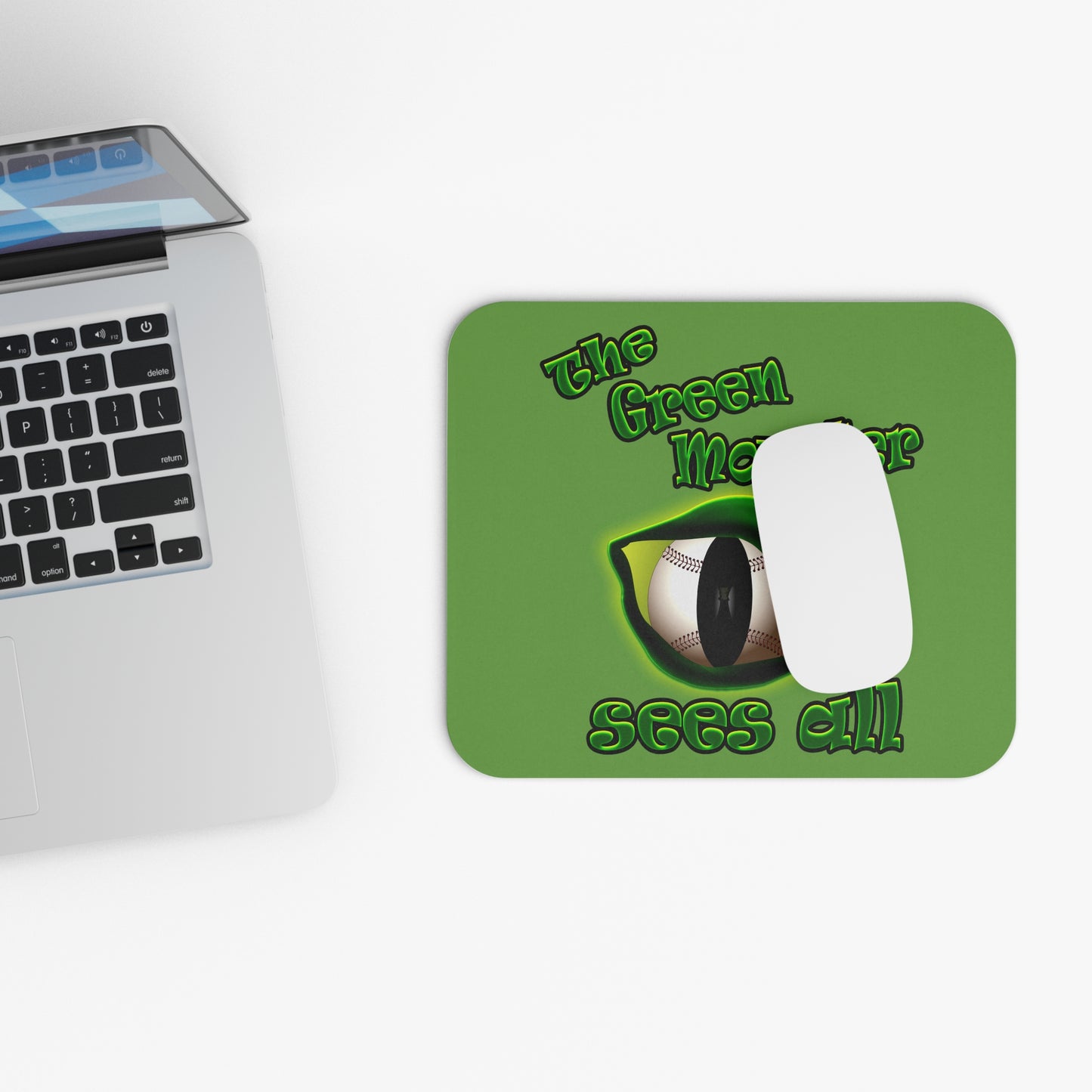 green monster - Mouse Pad (Rectangle) (green)