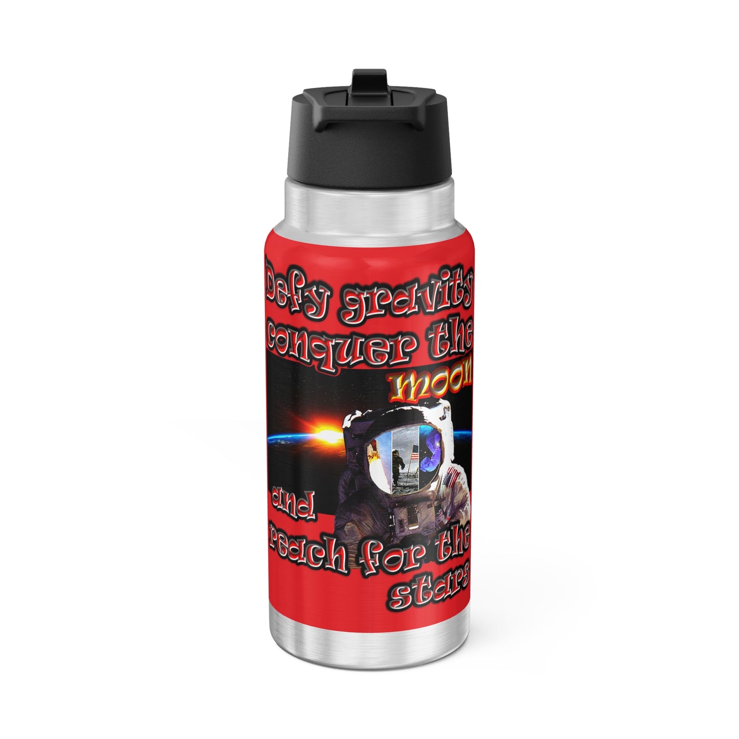 defy conquer reach - Gator Tumbler, 32oz (red)