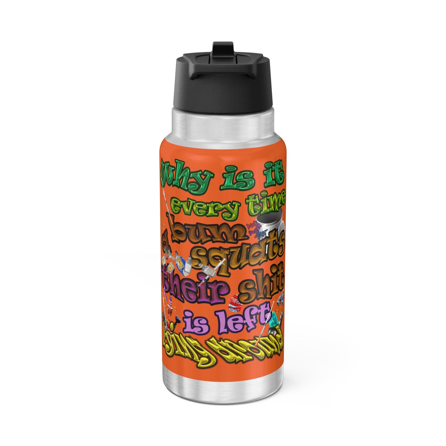the bum's shit - Gator Tumbler, 32oz (orange)