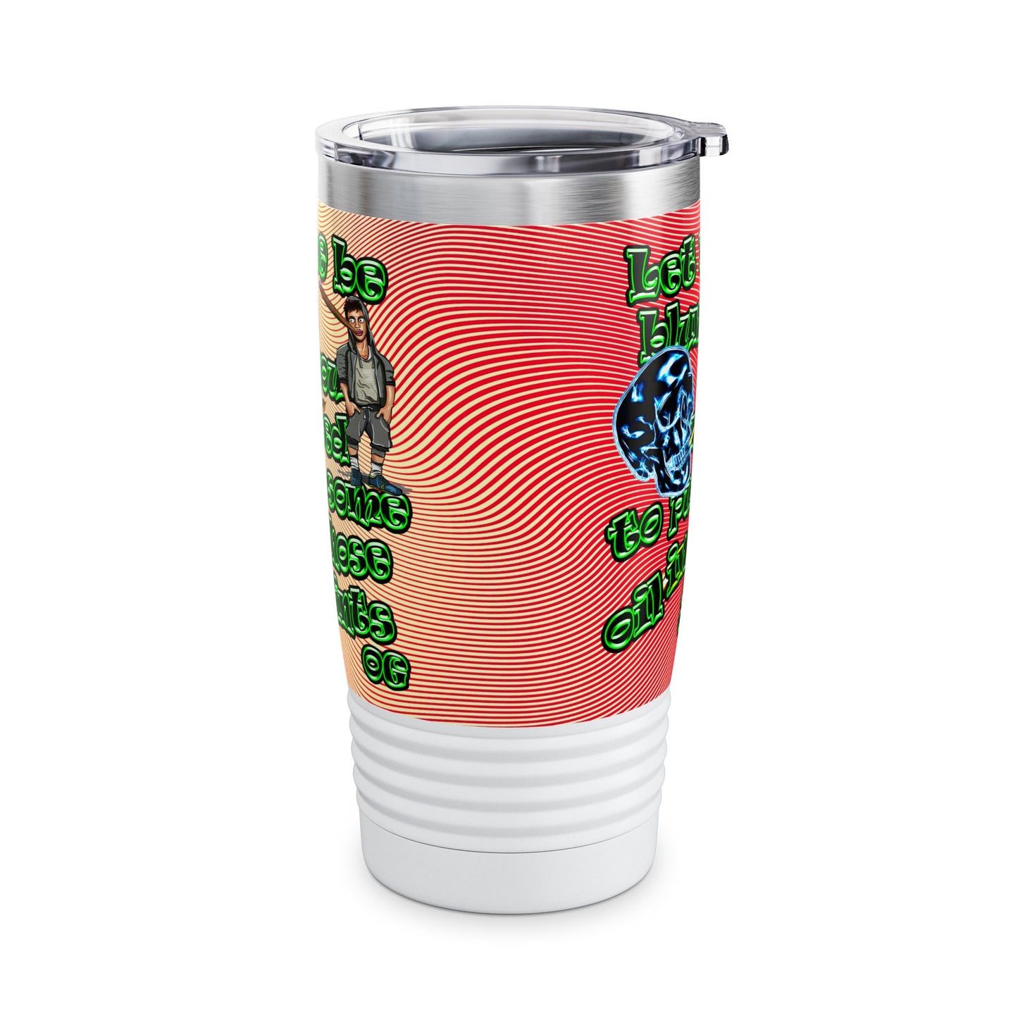 og - Ringneck Tumbler, 20oz (yellow-orange wave)