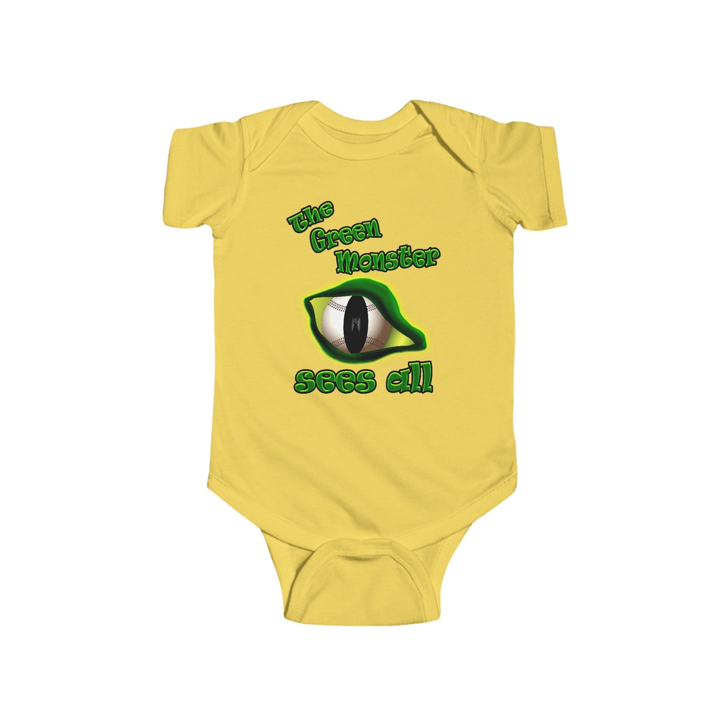 green monster - Infant Fine Jersey Bodysuit