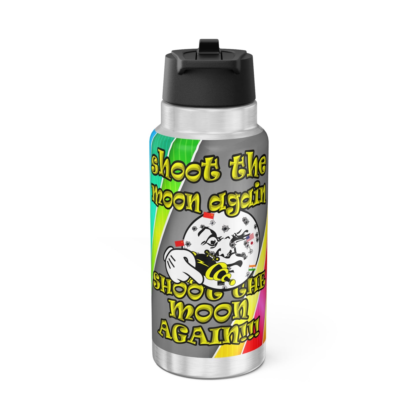 shoot the moon again - Gator Tumbler, 32oz (rainbow split)