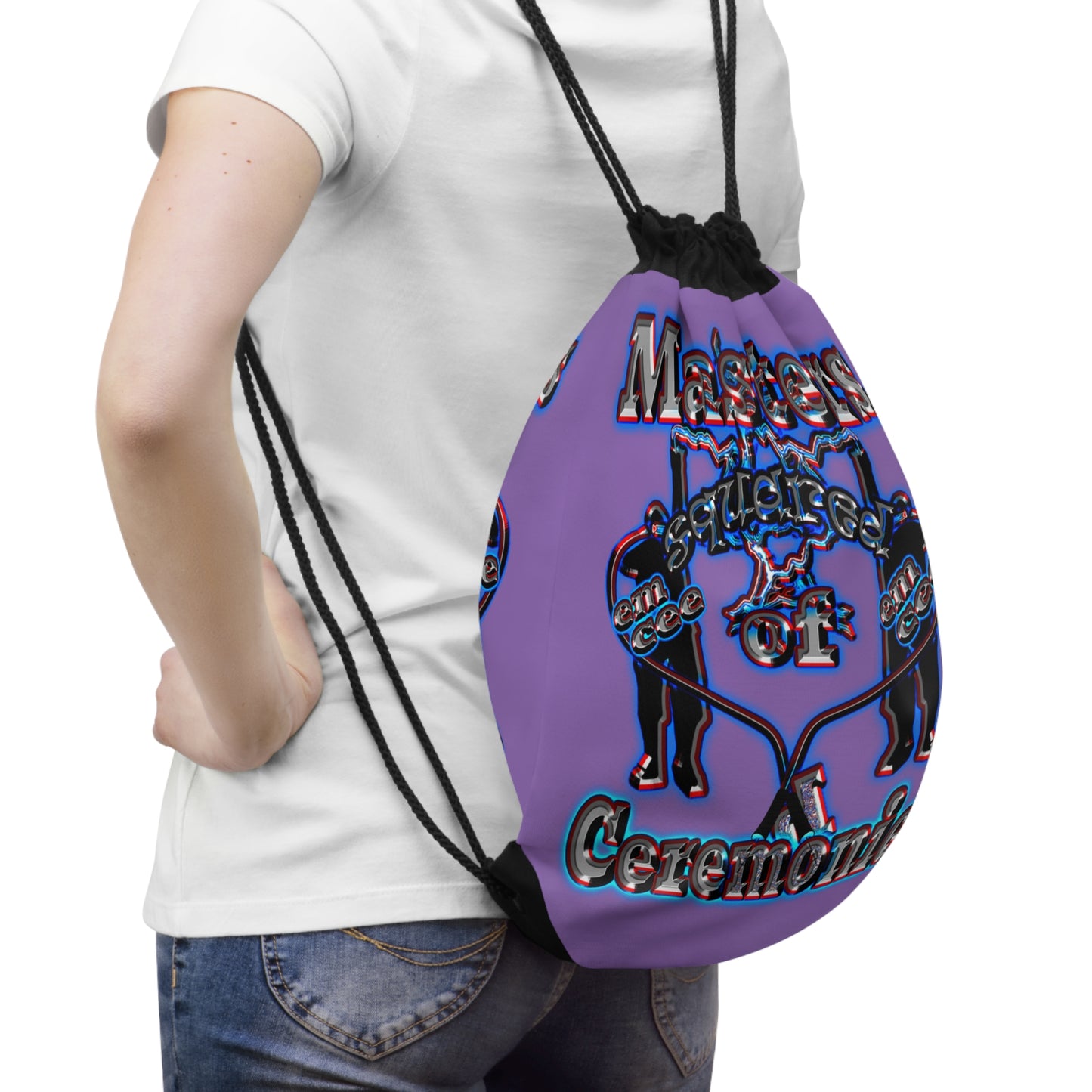 em cee squared - Drawstring Bag (light purple)