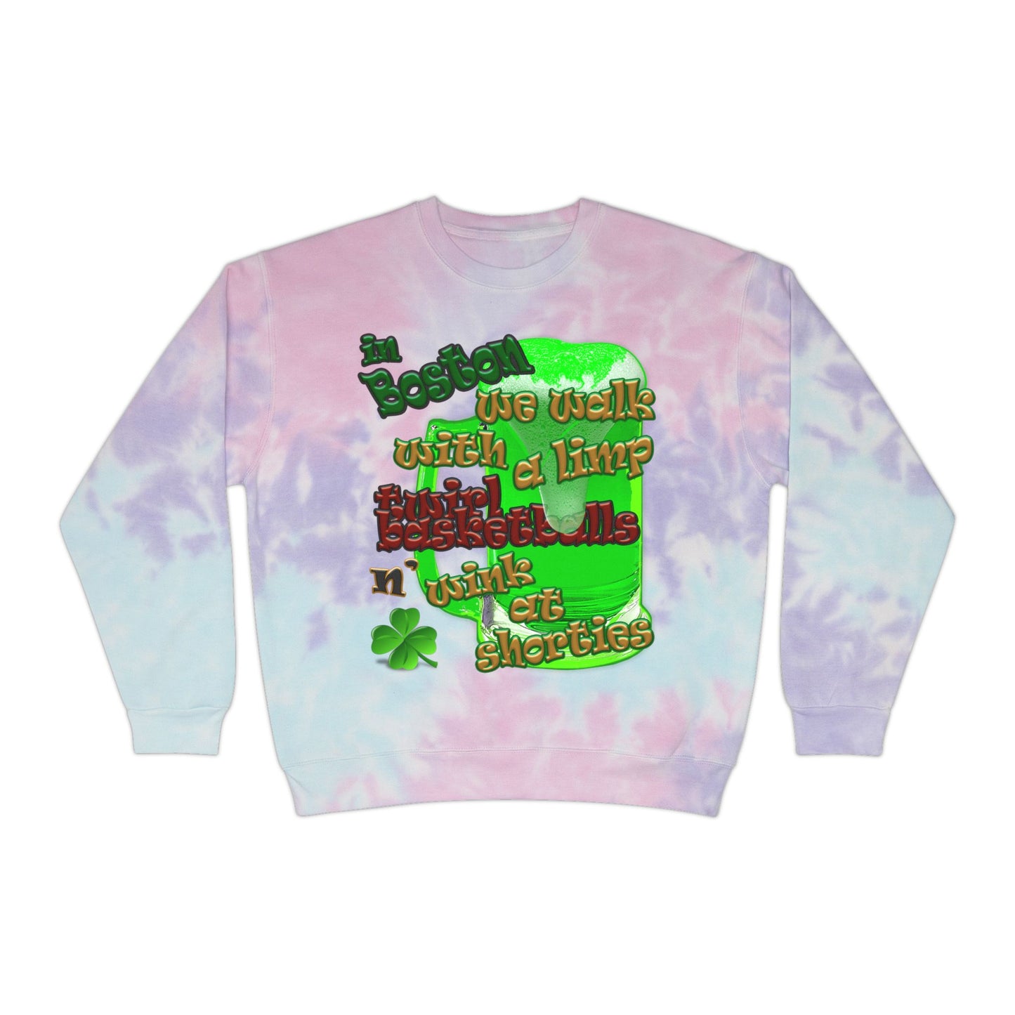 celtics logo - Unisex Tie-Dye Sweatshirt