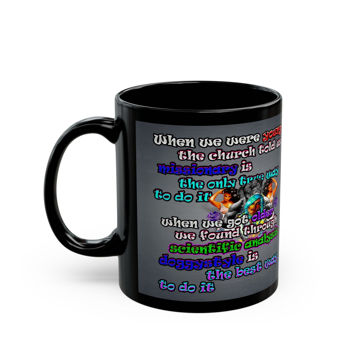 doggystyle - Black Mug (grey-light grey)
