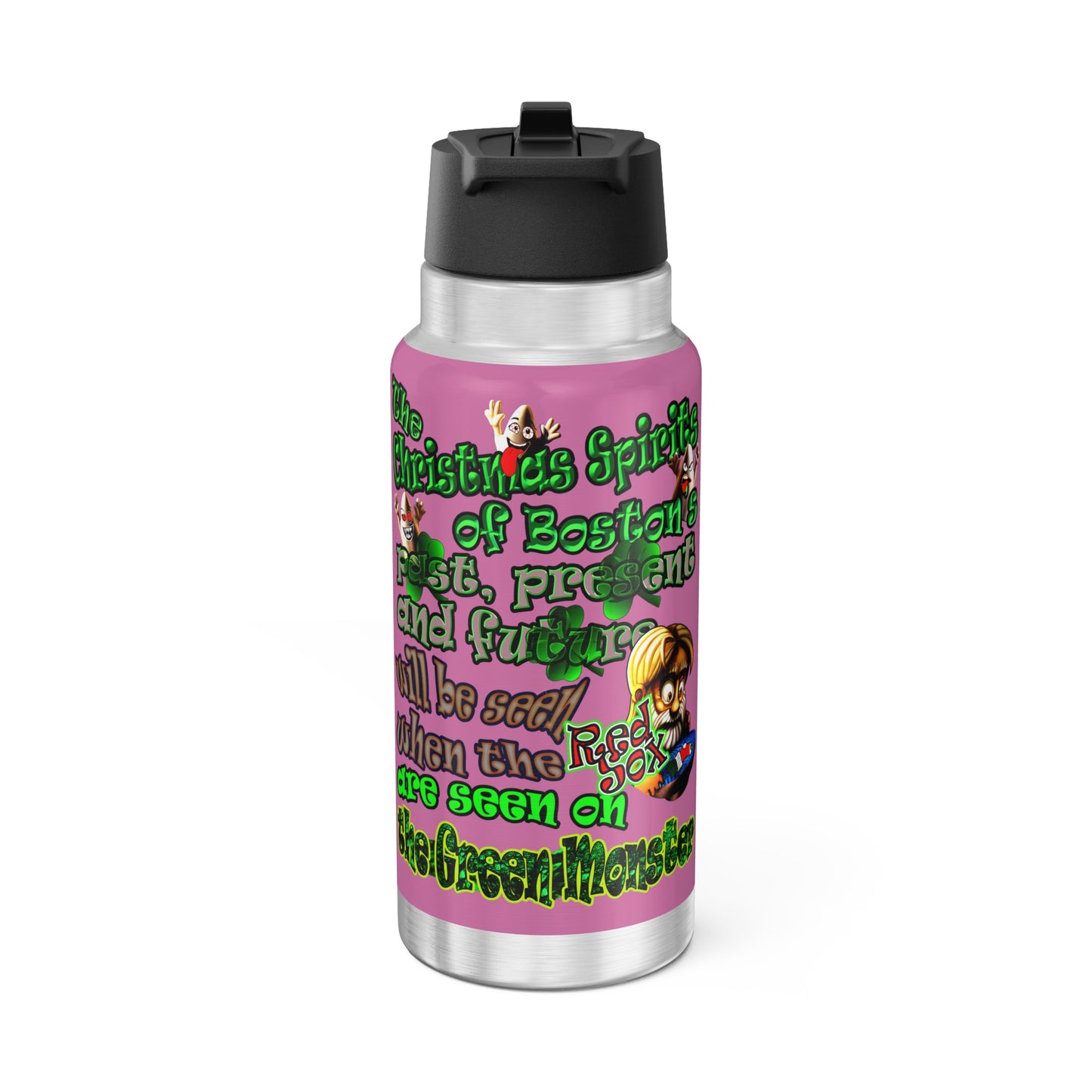 christmas spirits of boston - Gator Tumbler, 32oz (light pink)