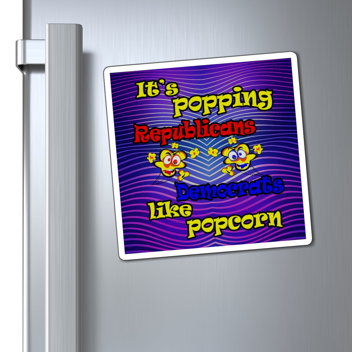 popping like popcorn - Magnets - (purple wave)