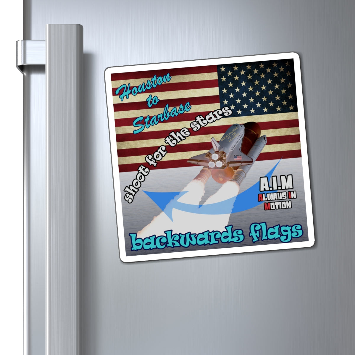 shoot for the stars - Magnets - (brushed nickel)