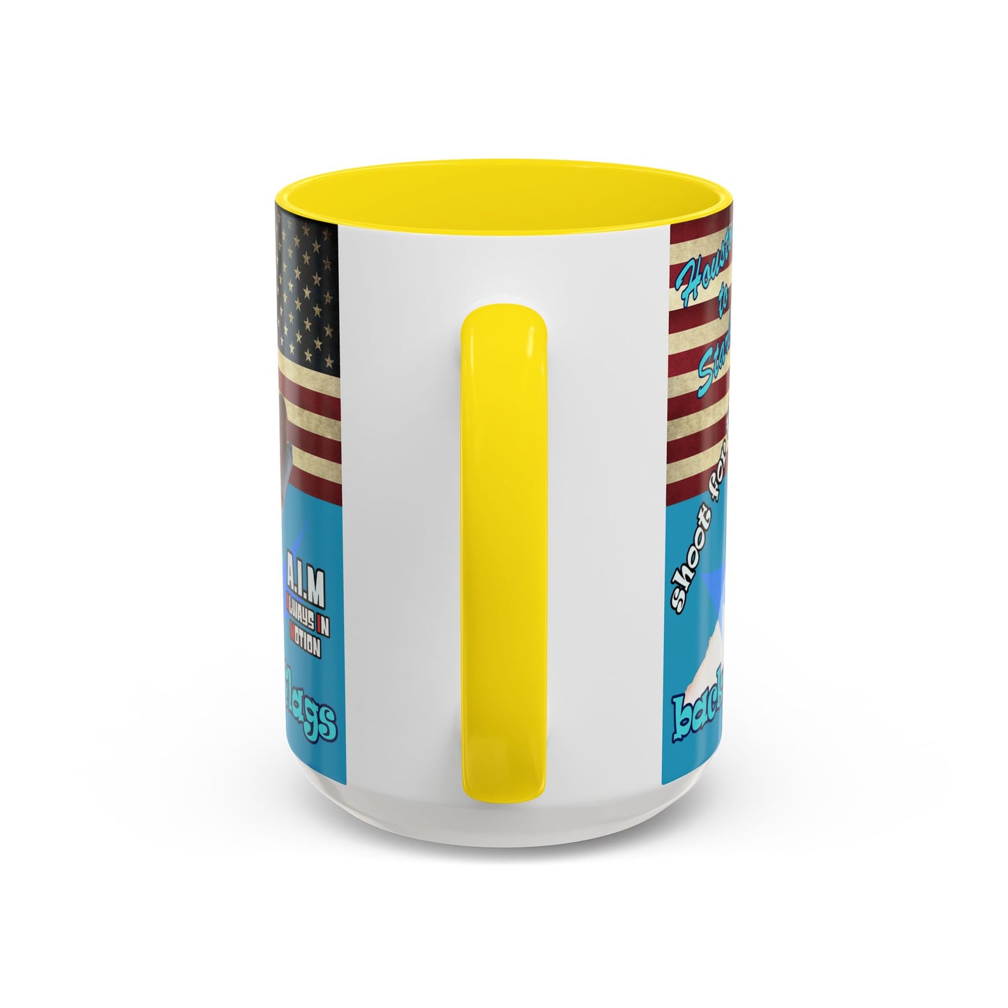 shoot for the stars - Accent Mug (turquoise)