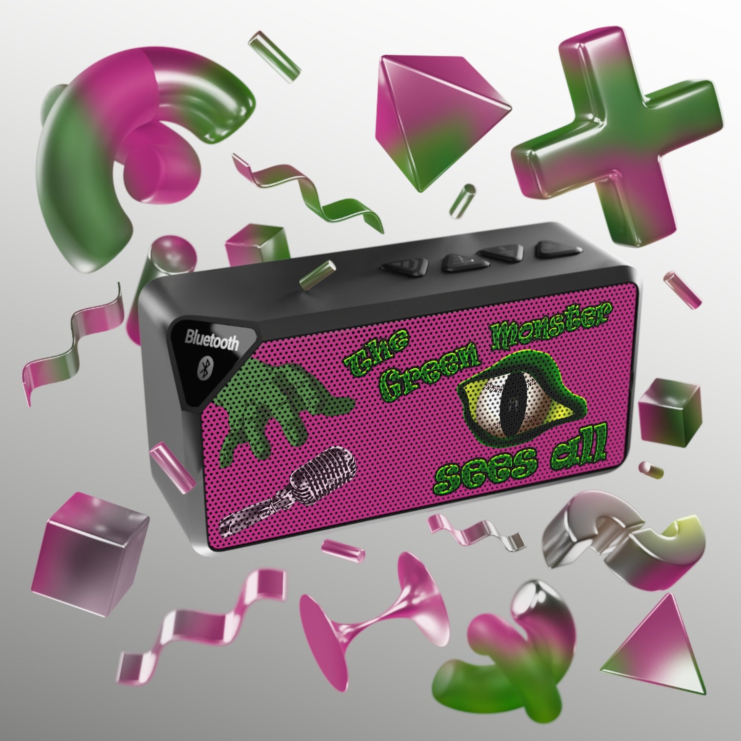 green monster - Jabba Bluetooth Speaker (pink)