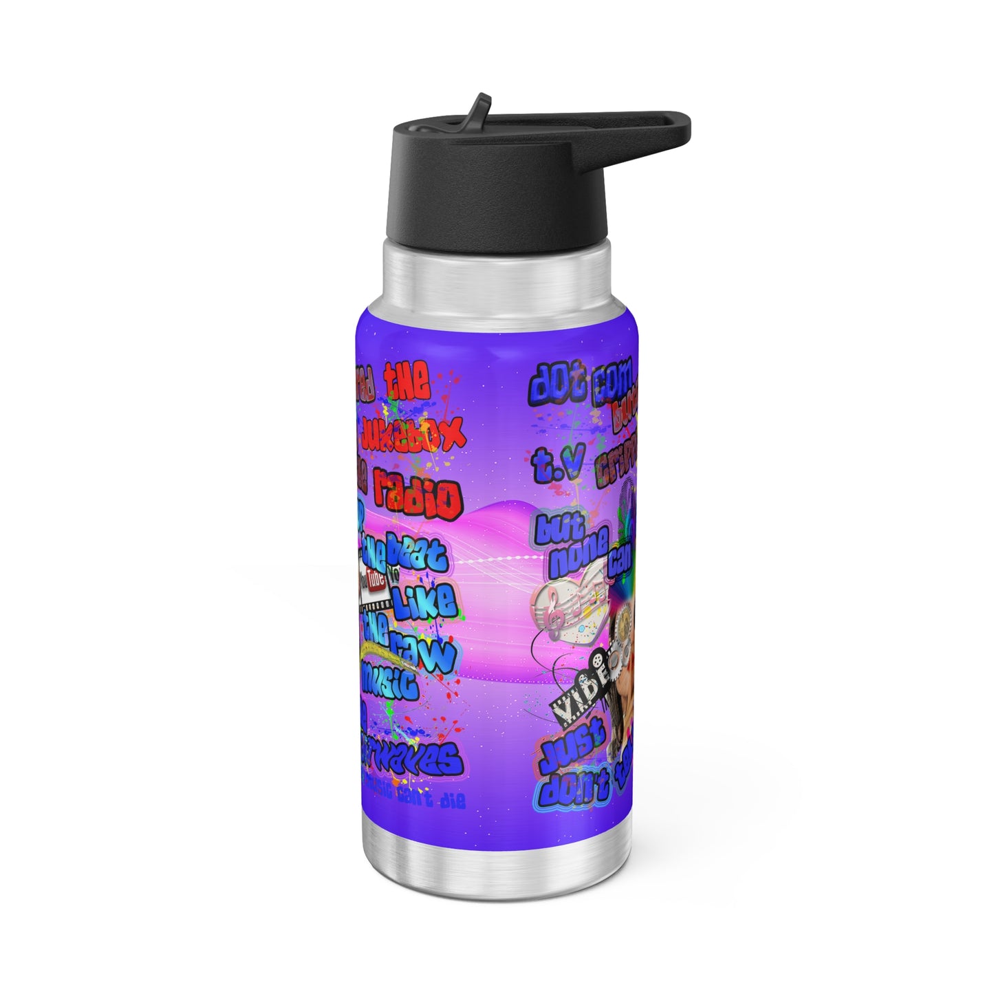 drop the beat - Gator Tumbler, 32oz (purple-pink wave)