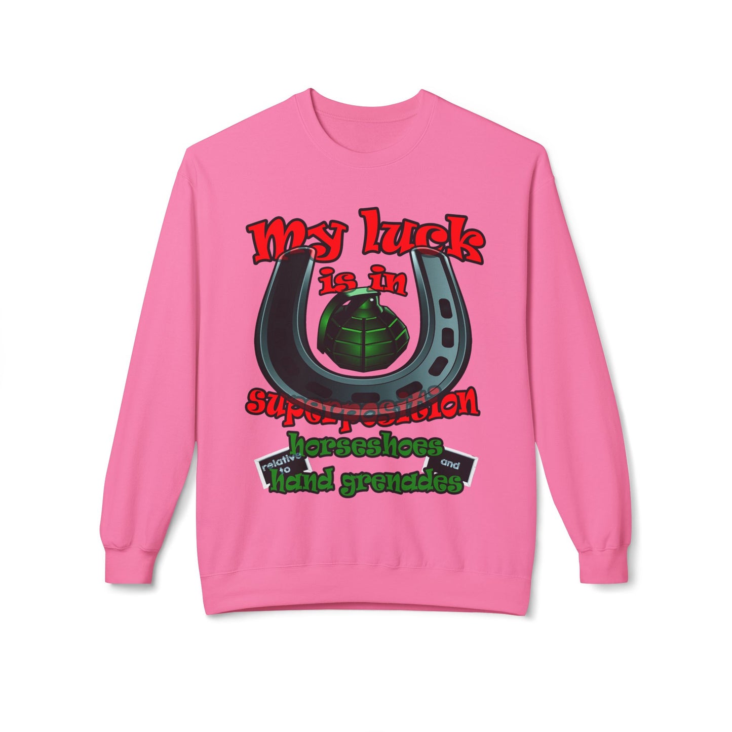 my luck - Unisex Midweight Softstyle Fleece Crewneck Sweatshirt