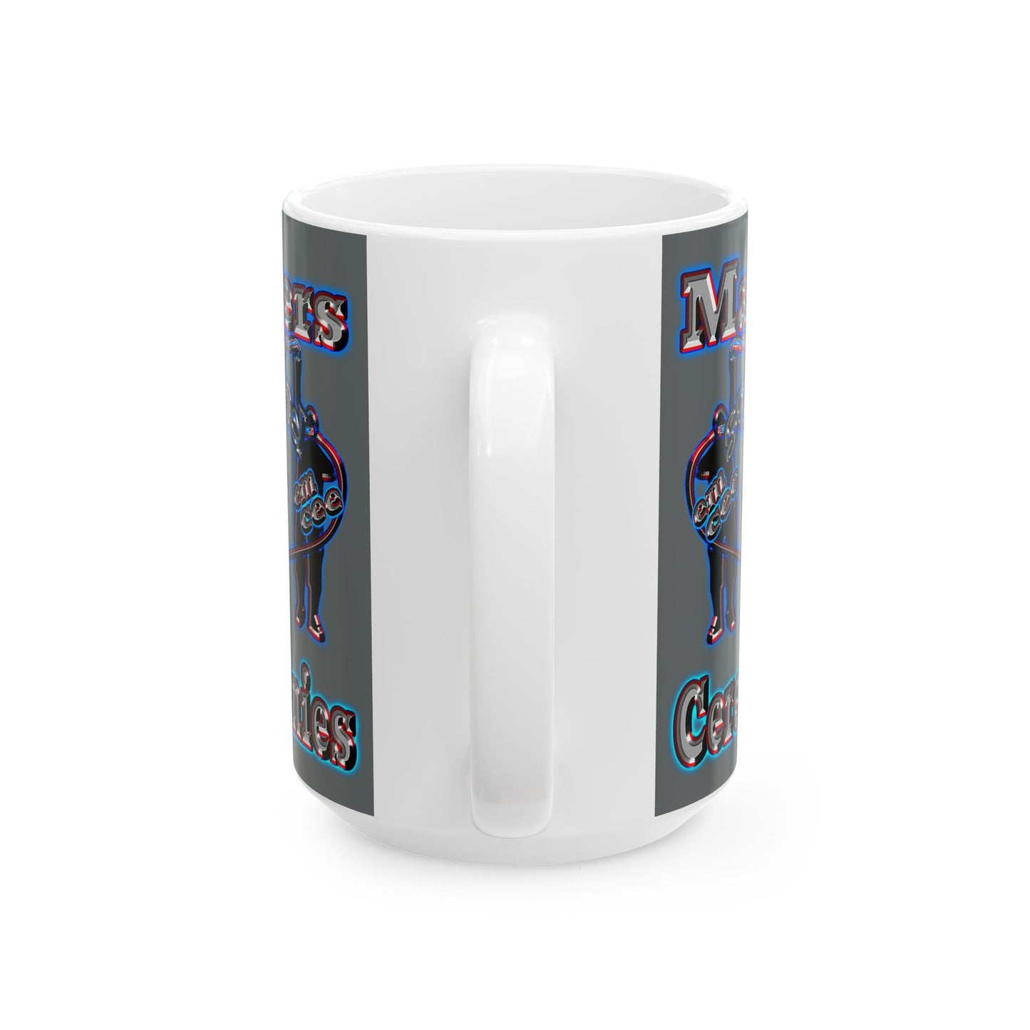 em cee squared - White Mug (dark grey)