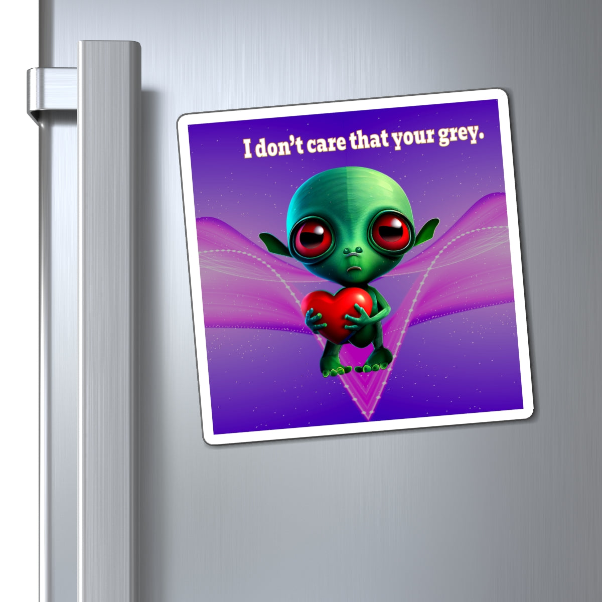I don't care that your grey - Magnets - (purple-pink wave)