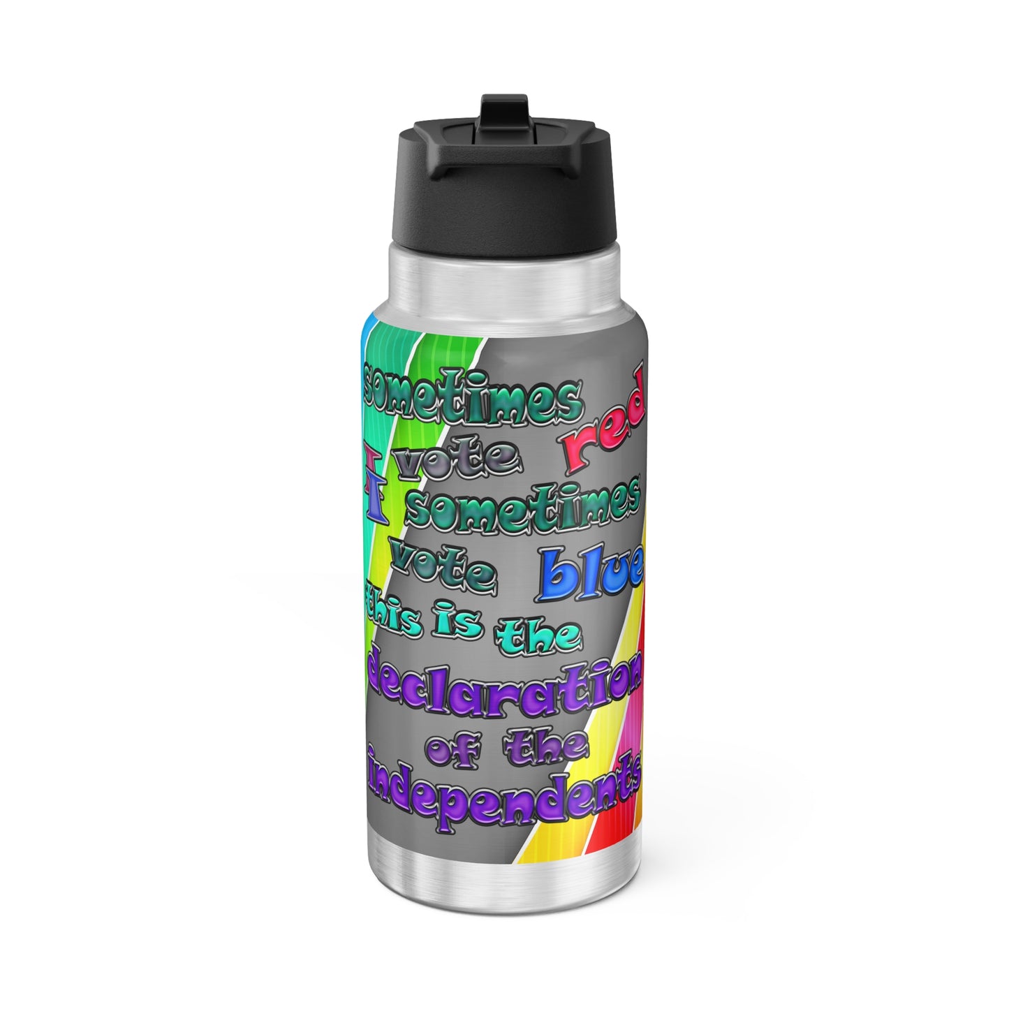 declaration of the independents - Gator Tumbler, 32oz (rainbow split)