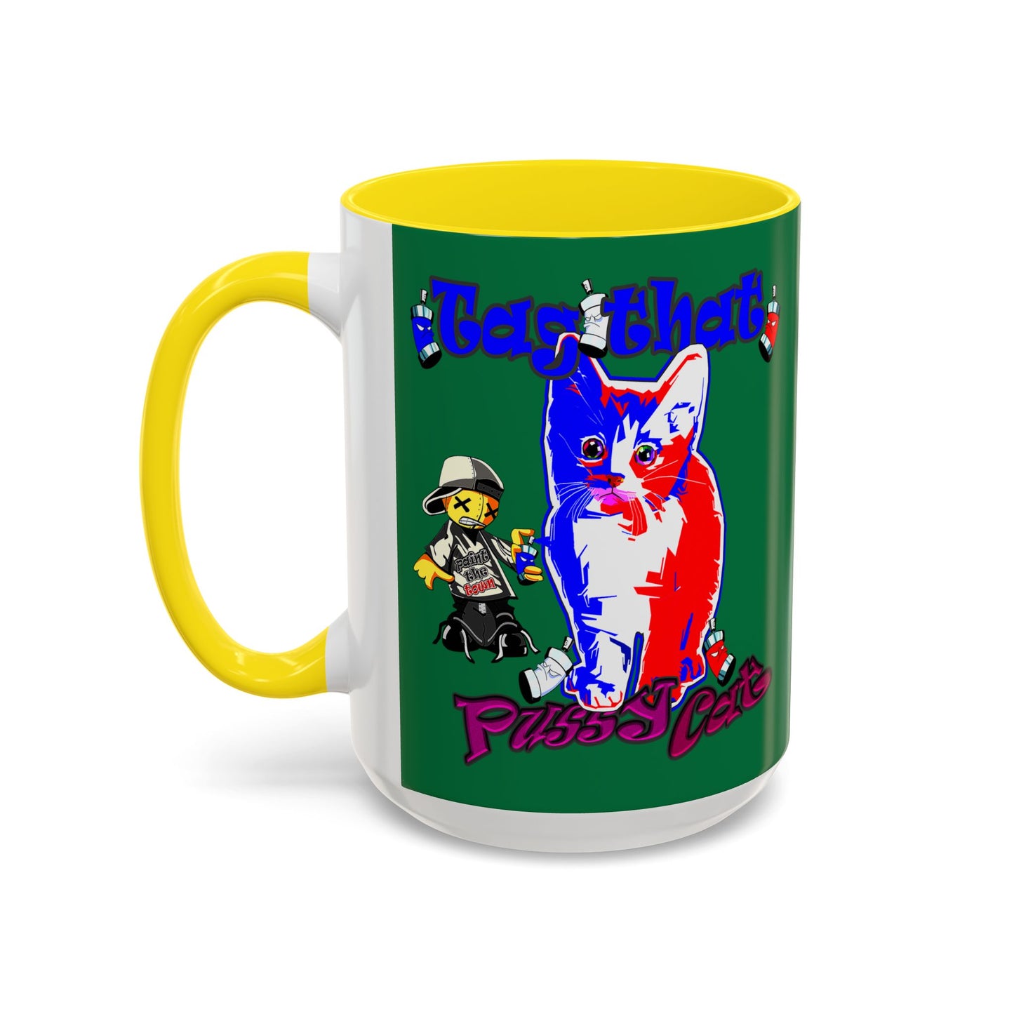 tag that - Accent Mug (dark green)