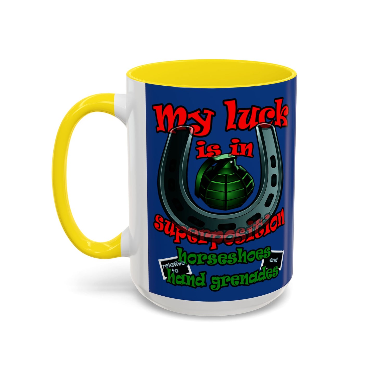 my luck - Accent Mug (dark blue)
