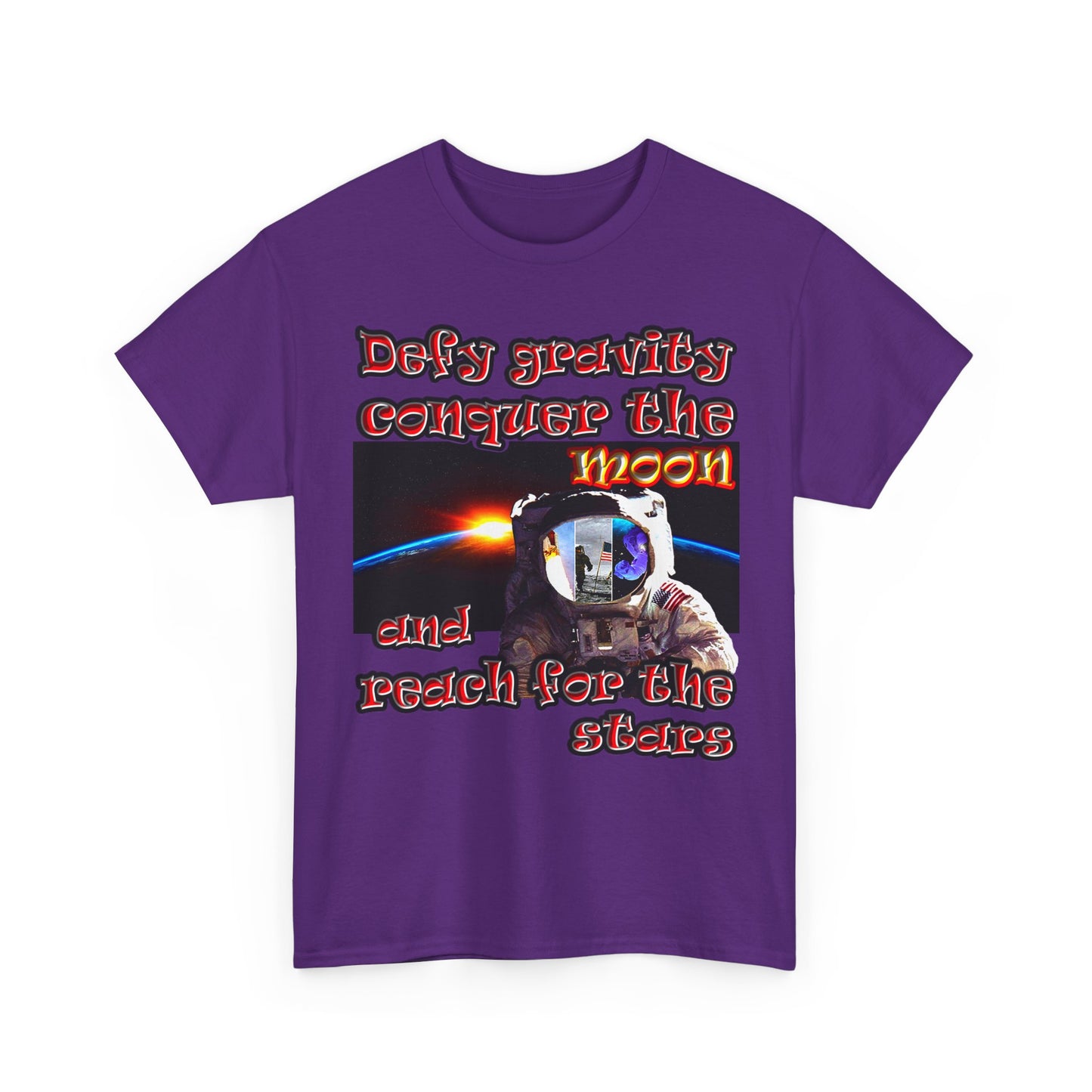 defy conquer reach - Unisex Heavy Cotton Tee