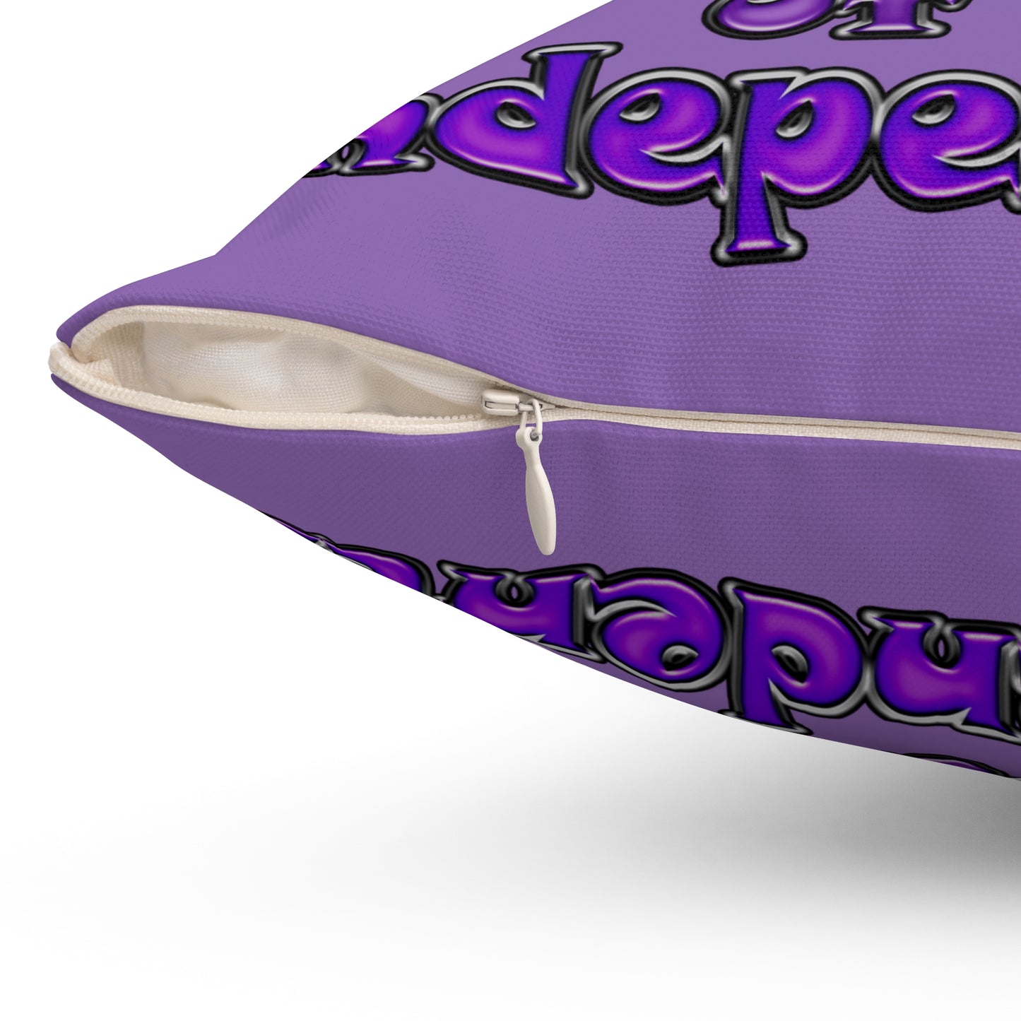 declaration of the independents - Spun Polyester Square Pillow - (light purple)