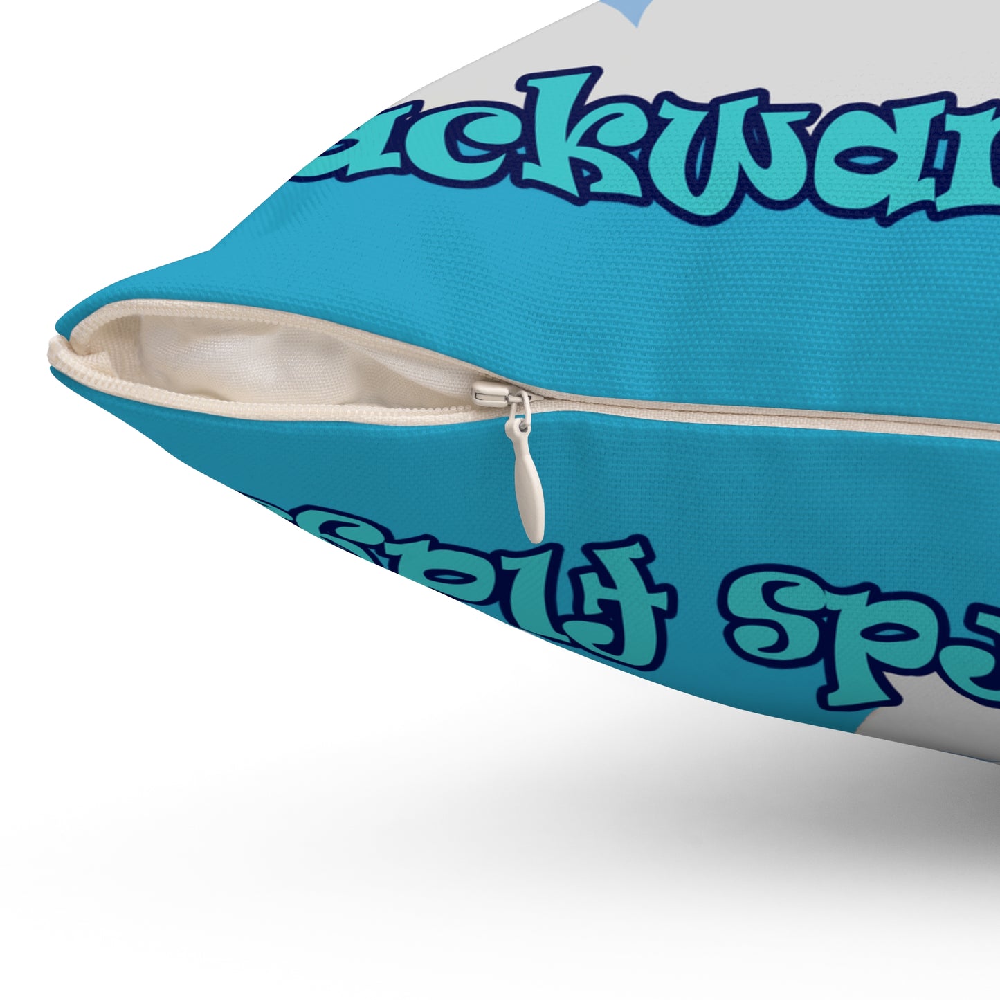 shoot for the stars - Spun Polyester Square Pillow - (turquoise)