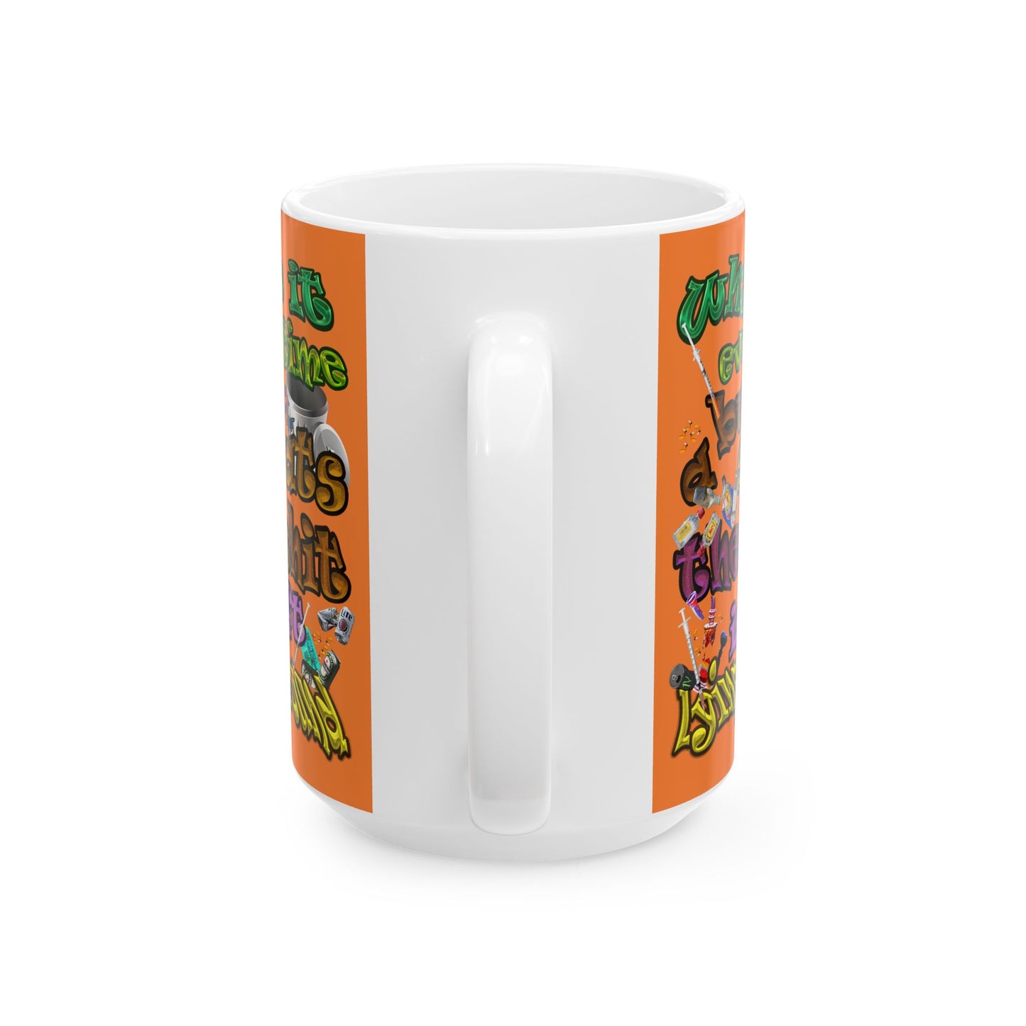 the bum's shit - White Mug (crusta)