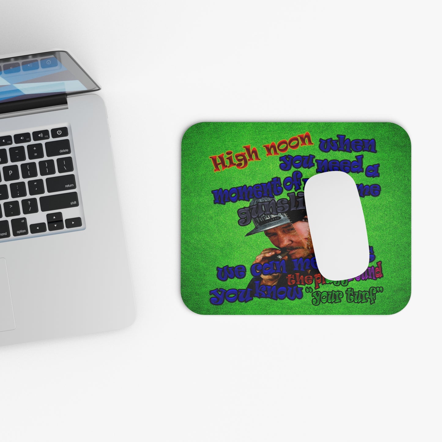 high noon - Mouse Pad (Rectangle) (green turf)