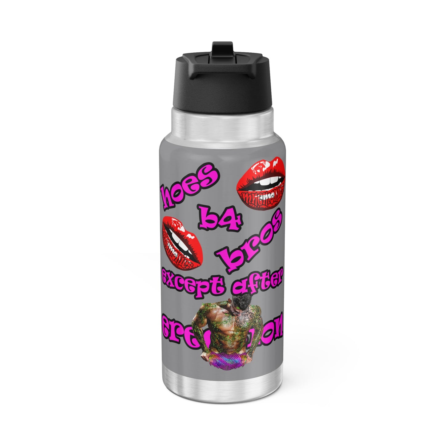 hoes b4 bros - Gator Tumbler, 32oz (grey)