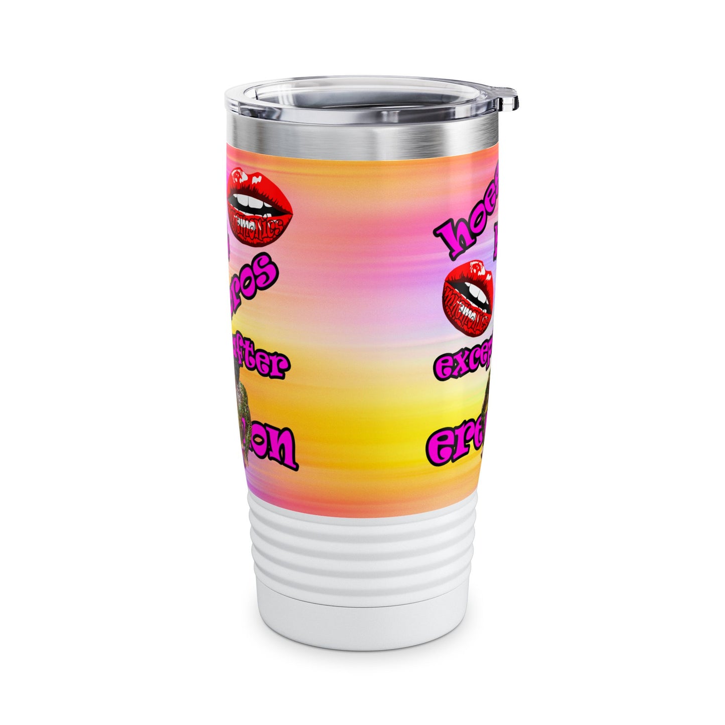 hoes b4 bros - Ringneck Tumbler, 20oz (color blur)