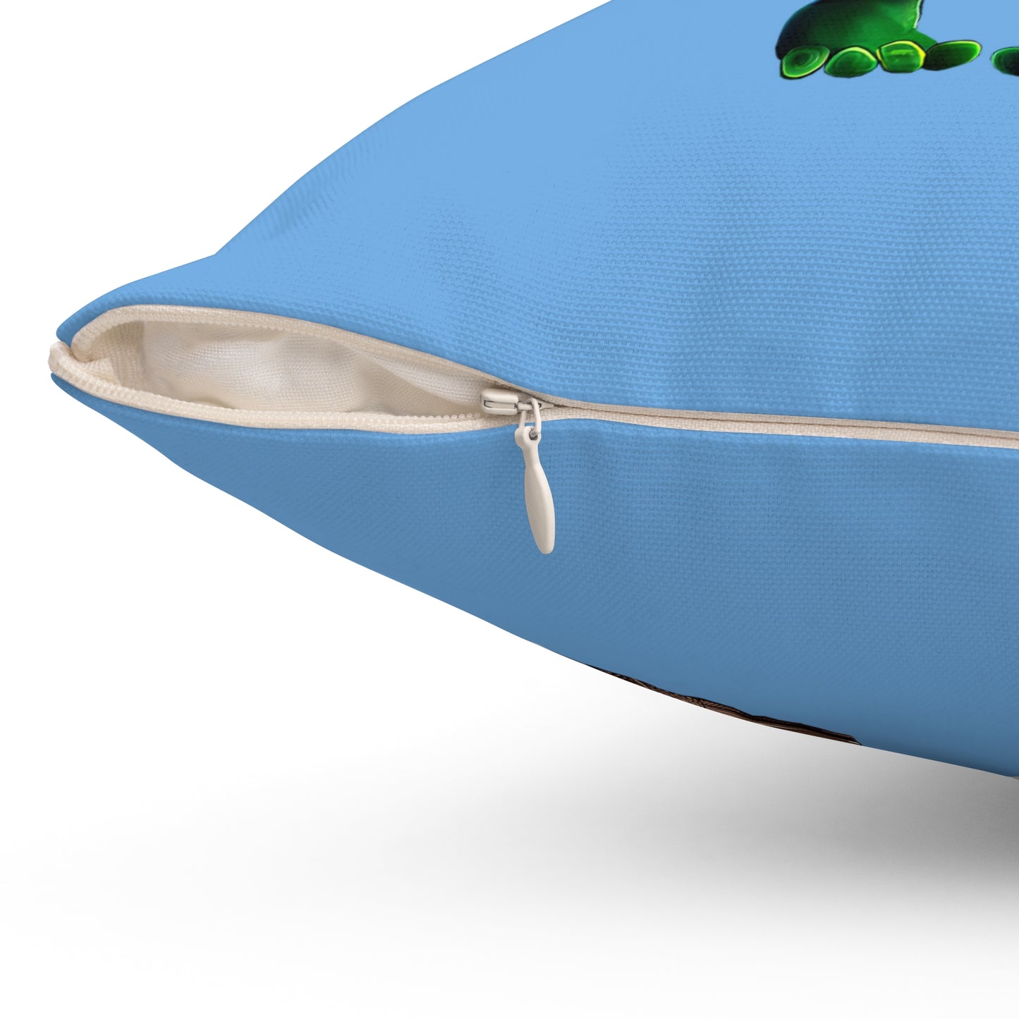 I don't care that your grey - Spun Polyester Square Pillow - (light blue)