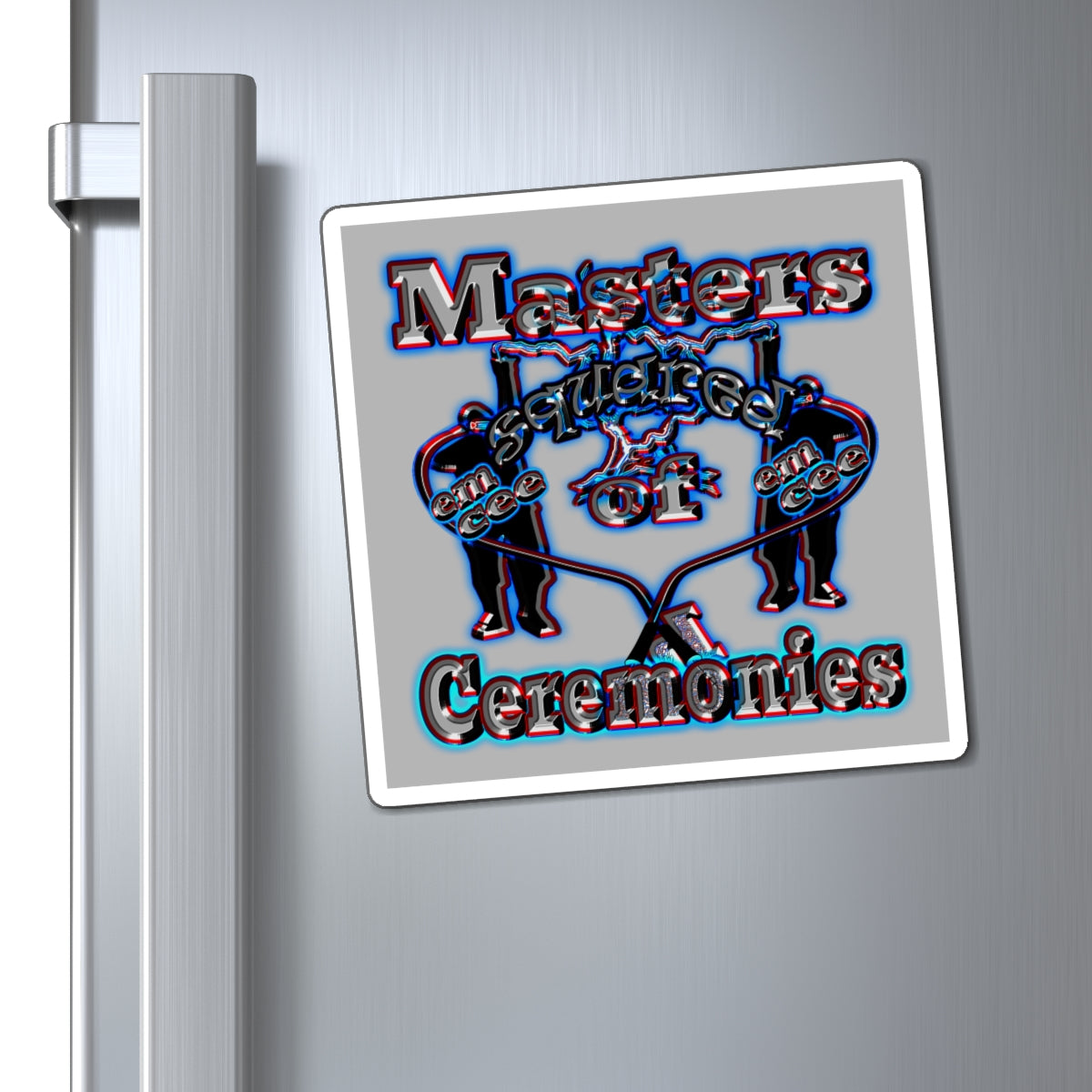 em cee squared - Magnets - (light grey)