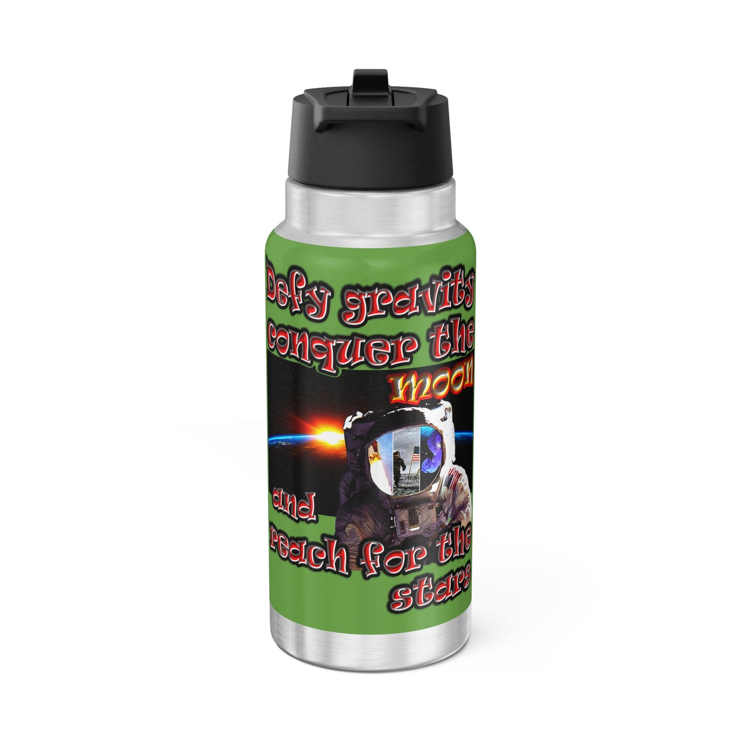 defy conquer reach - Gator Tumbler, 32oz (green)