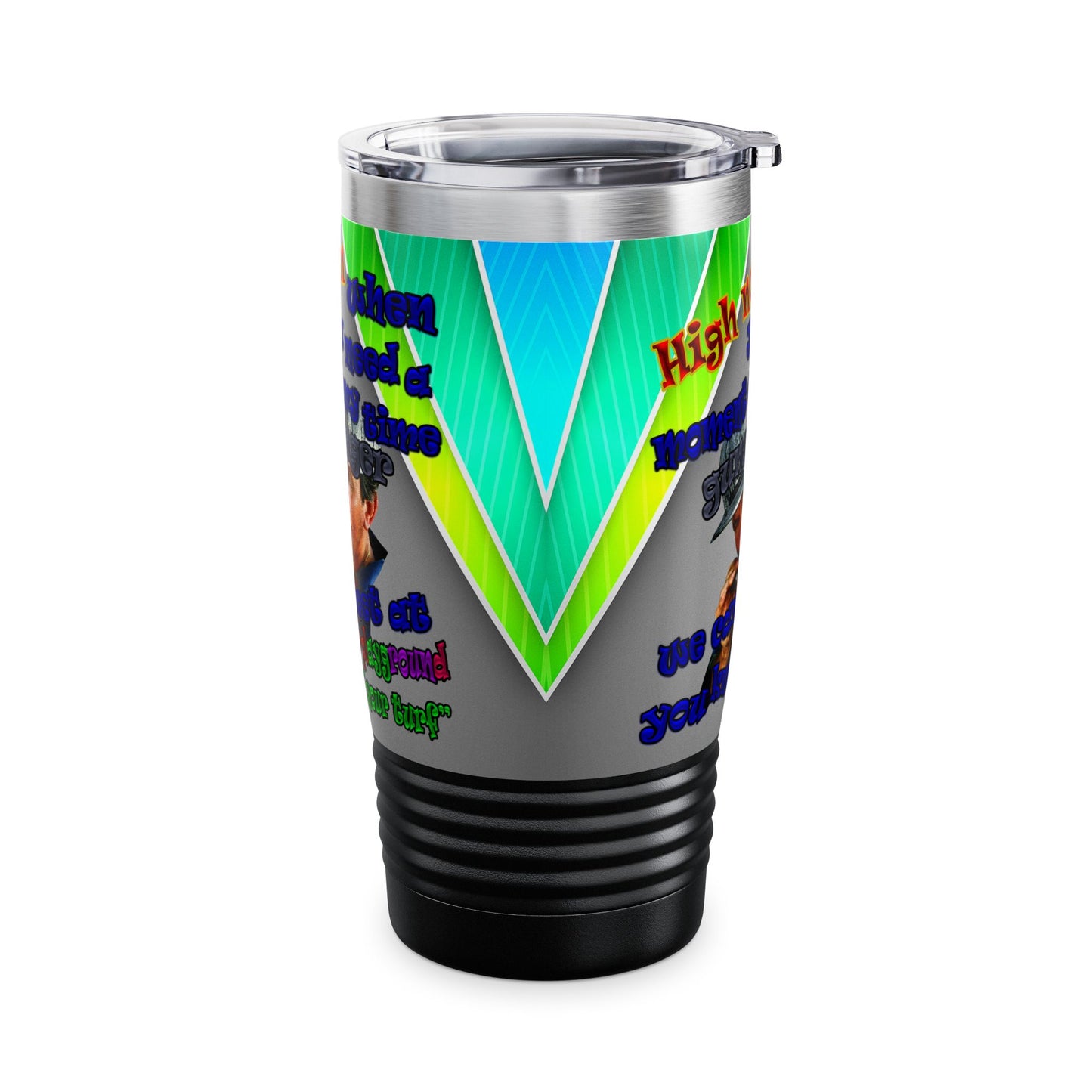 high noon - Ringneck Tumbler, 20oz (rainbow split)