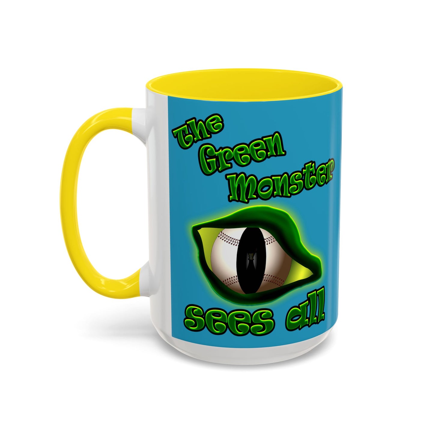 green monster - Accent Mug (turquoise)