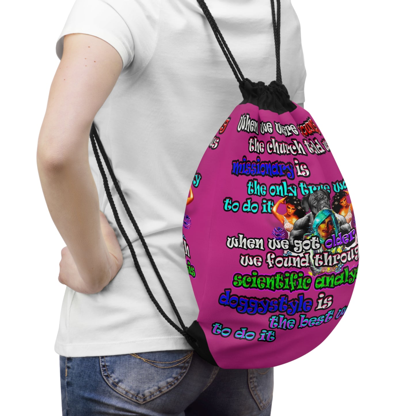 doggystyle - Drawstring Bag (pink)