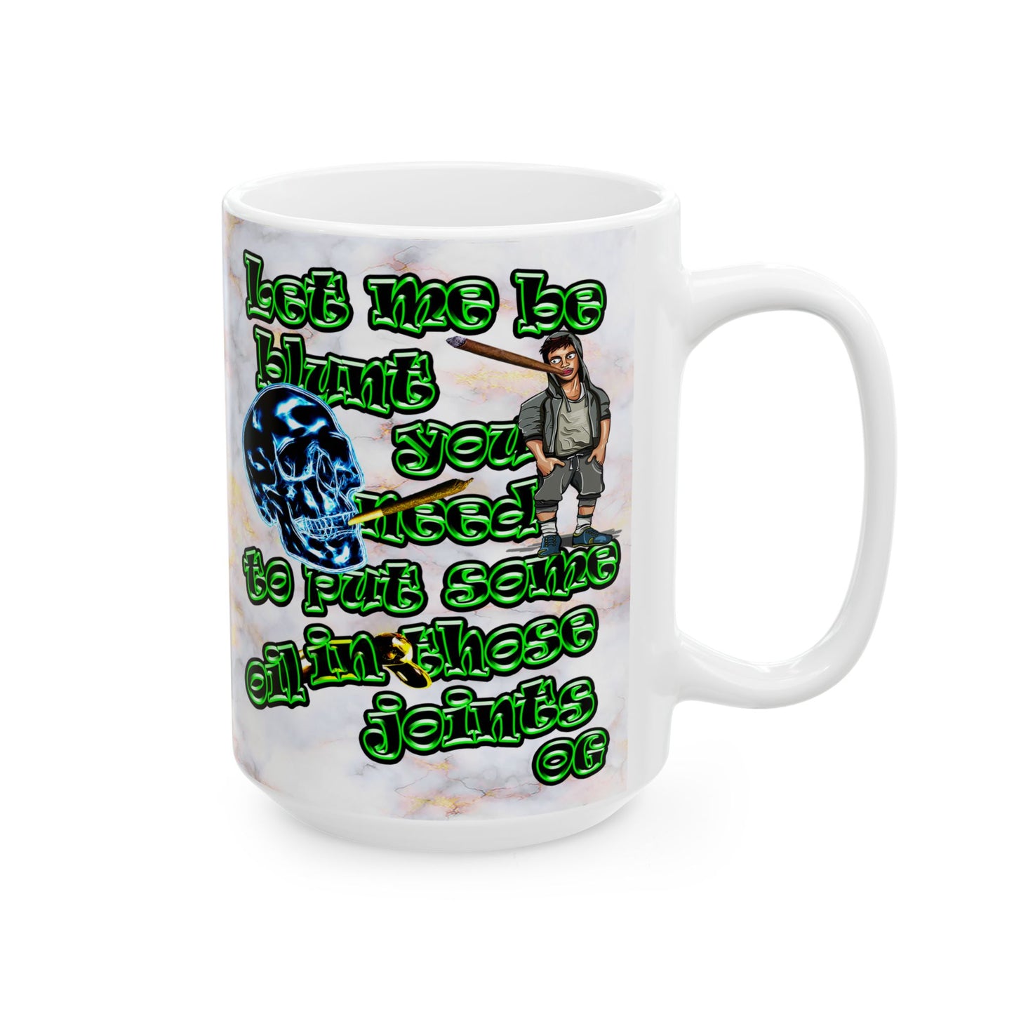 og - White Mug (white marble)