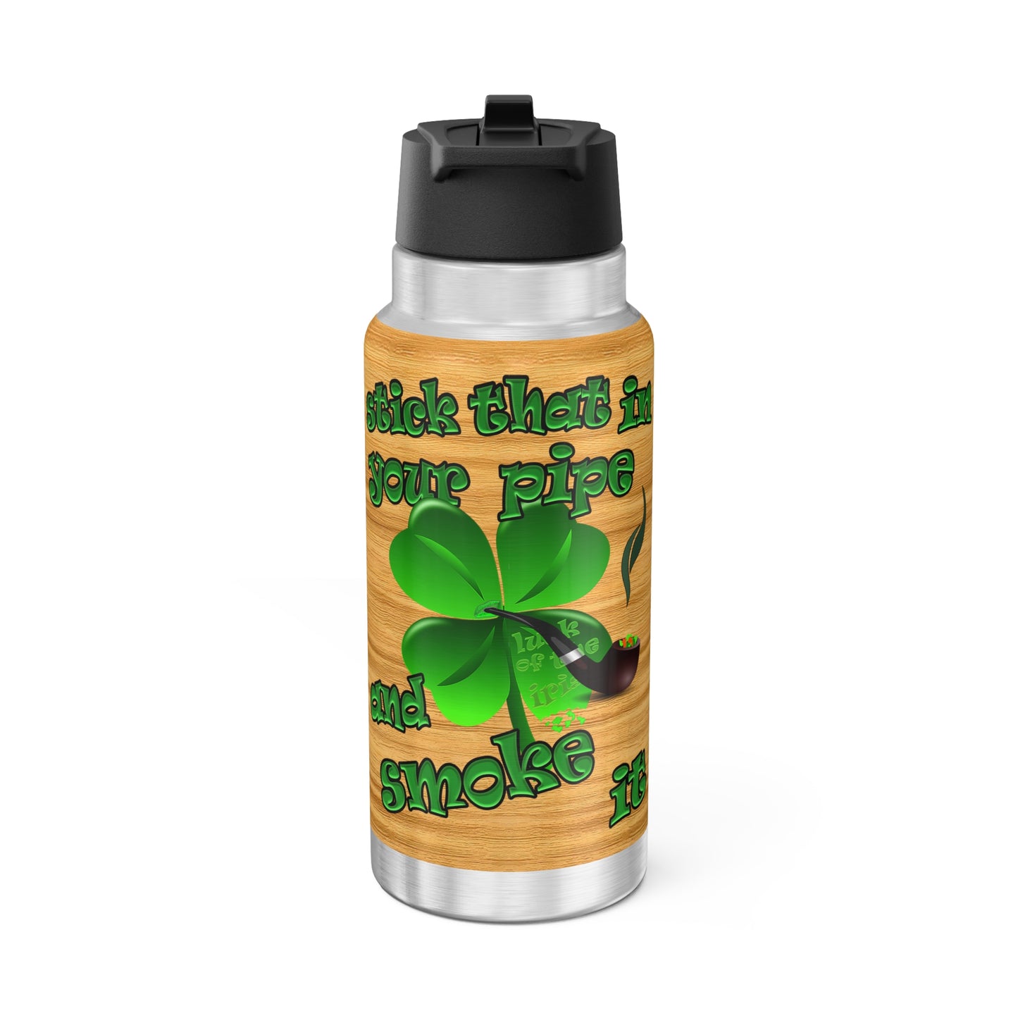 celtics logo - Gator Tumbler, 32oz (butterscotch wood finish)