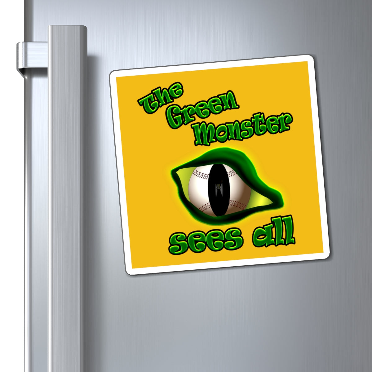 green monster - Magnets - (yellow)