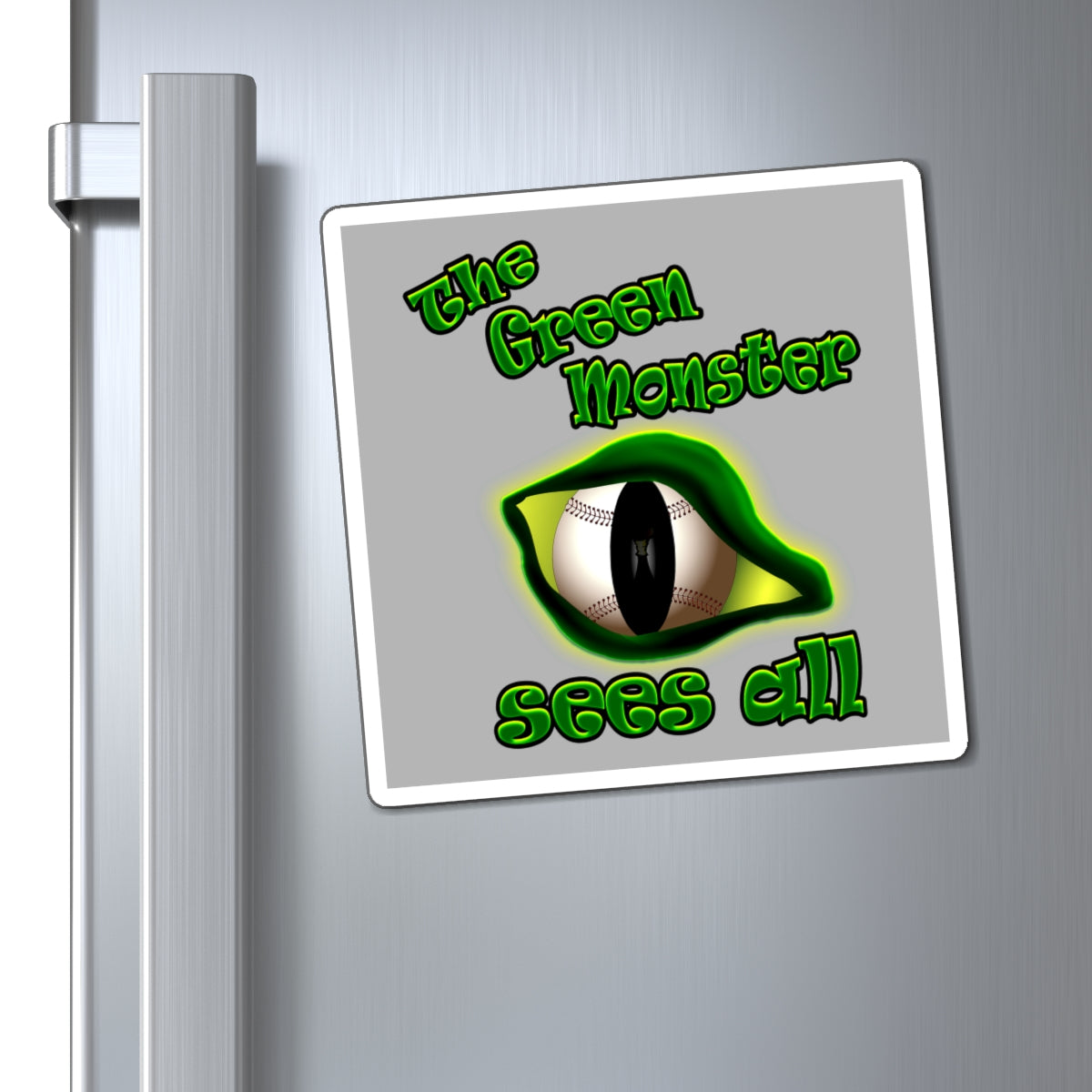 green monster - Magnets - (light grey)