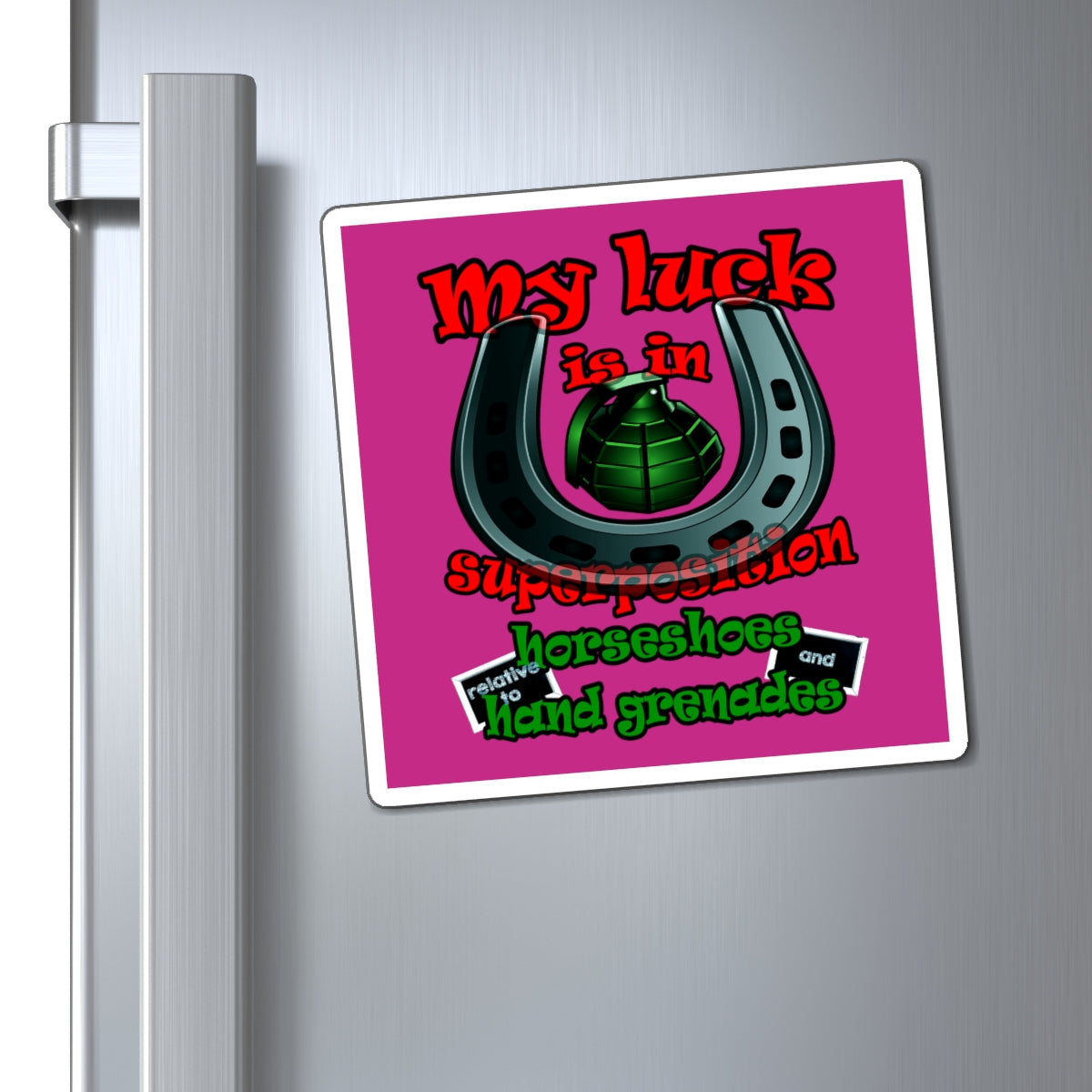 my luck - Magnets - (pink)