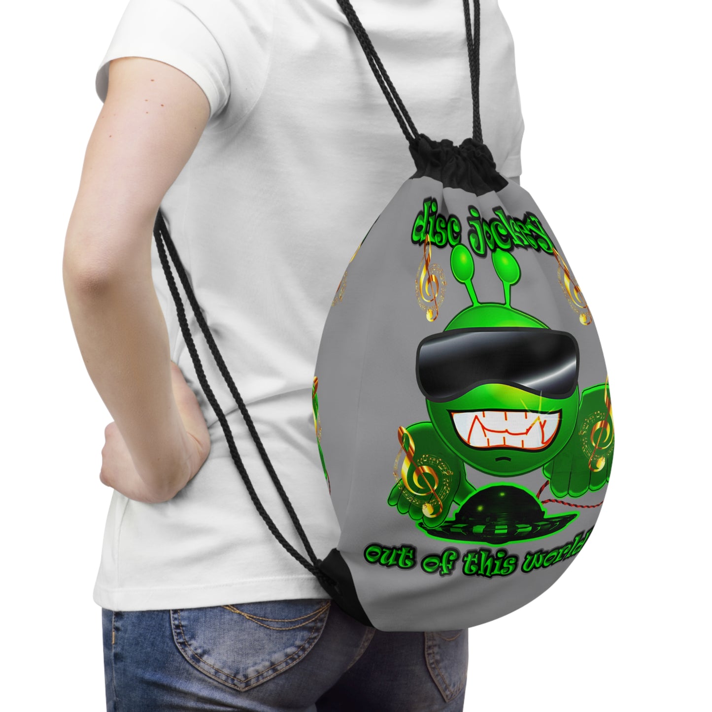 disc jockey - Drawstring Bag (grey)