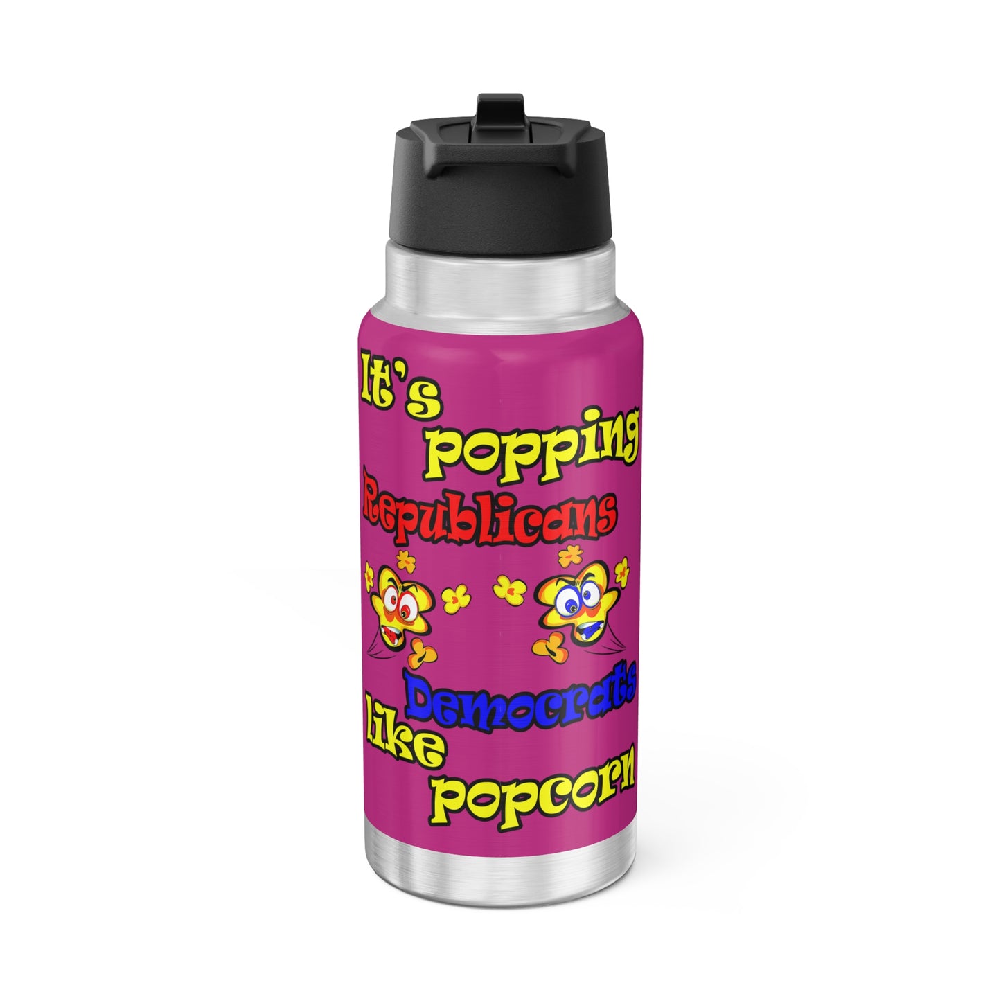 popping like popcorn - Gator Tumbler, 32oz (pink)