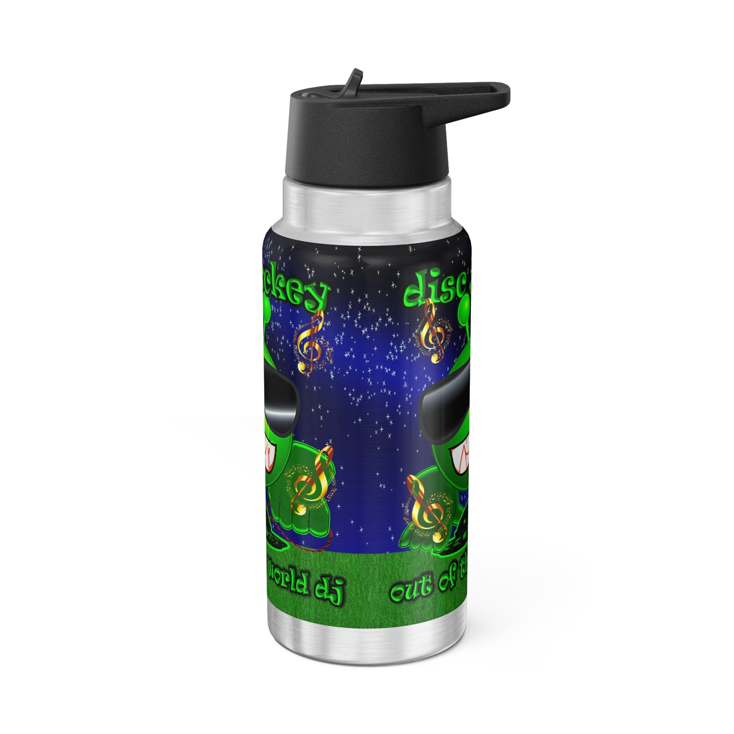 disc jockey - Gator Tumbler, 32oz ('snoops' background)