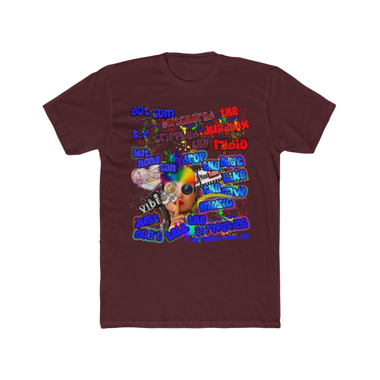 drop the beat - Men's Cotton Crew Tee