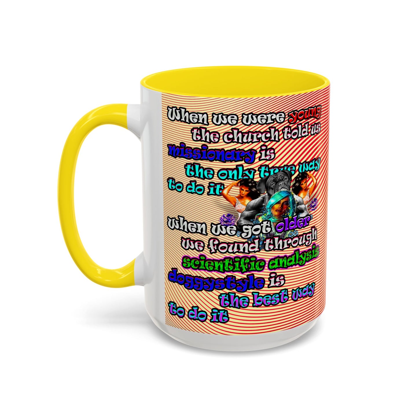 doggystyle - Accent Mug (yellow-orange wave)