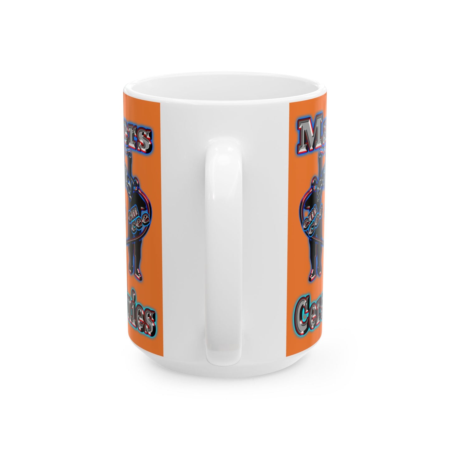 em cee squared - White Mug (crusta)